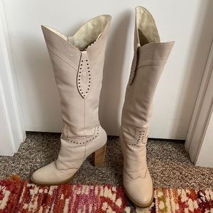 Steve Madden Cream Boots